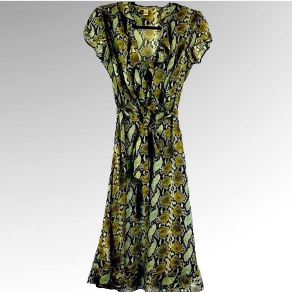 Elegant Snake Print Dress